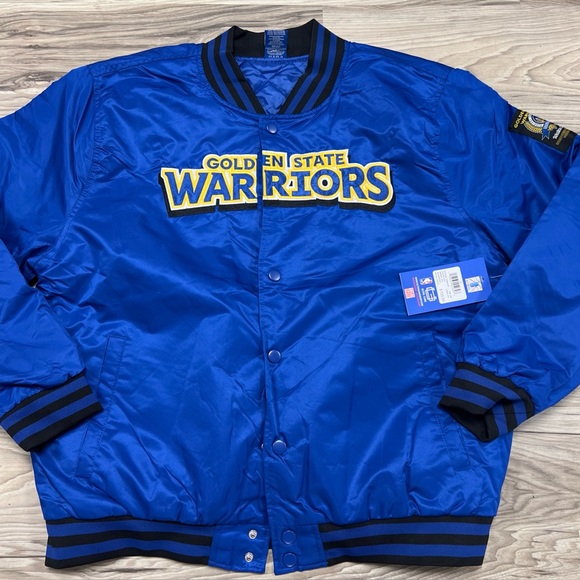 ULTRA GAME Golden State Warriors Vintage Style Varsity Jacket Men Size XL $125 - Picture 1 of 9